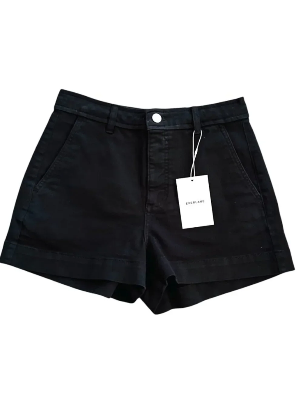Everlane Women's Size 4 Black Shortie Shorts 3 in Inseam NEW